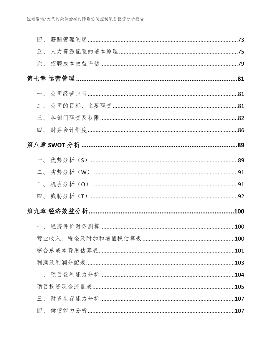 大气污染防治减污降碳协同控制项目投资分析报告_第3页