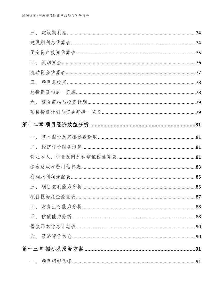 宁波市危险化学品项目可研报告_第5页