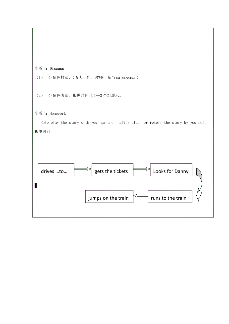 2022春五年级英语下册 Unit 1 Going to Beijing Lesson 6《Danny Is Lost》教案2 （新版）冀教版_第4页