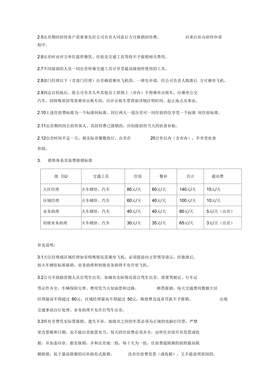 费用报销制度(企业财务制度)_第4页