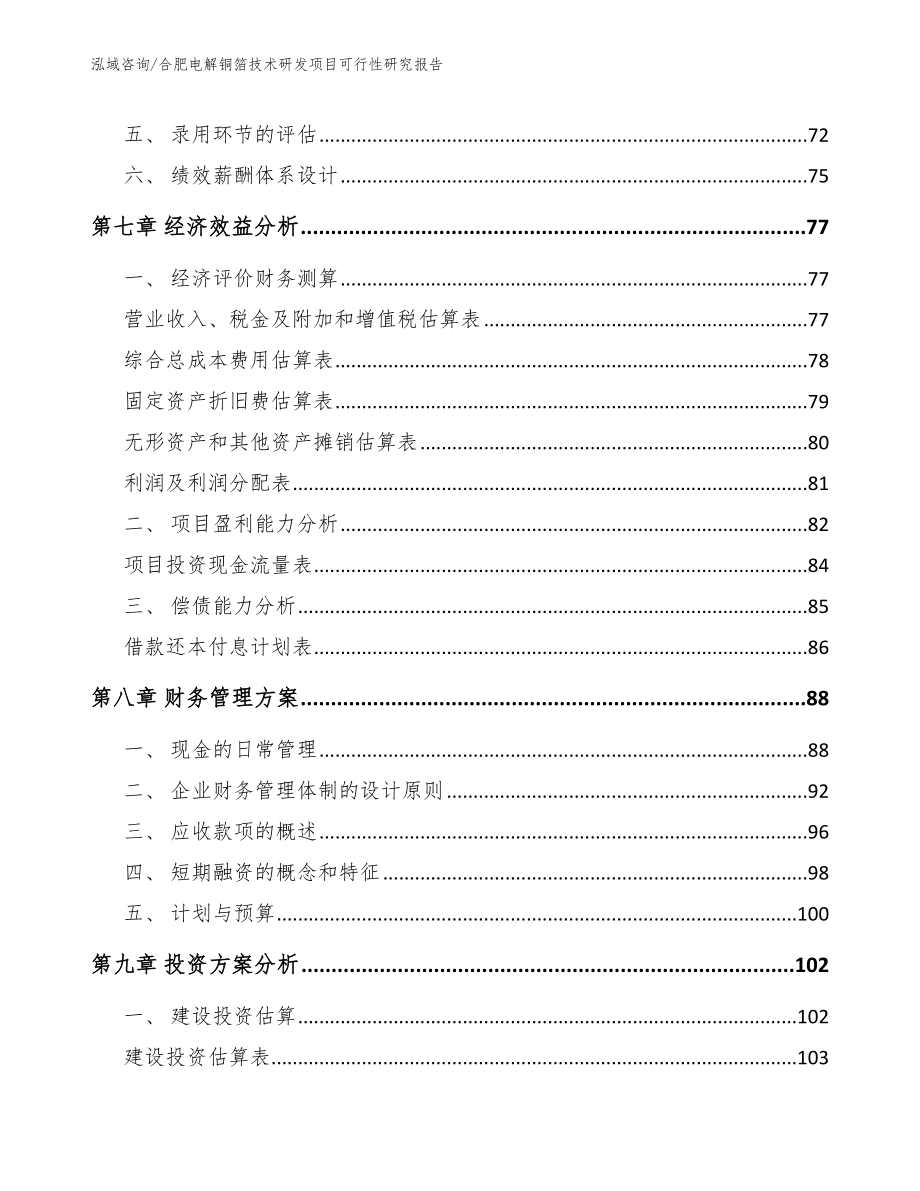 合肥电解铜箔技术研发项目可行性研究报告【模板范文】_第3页