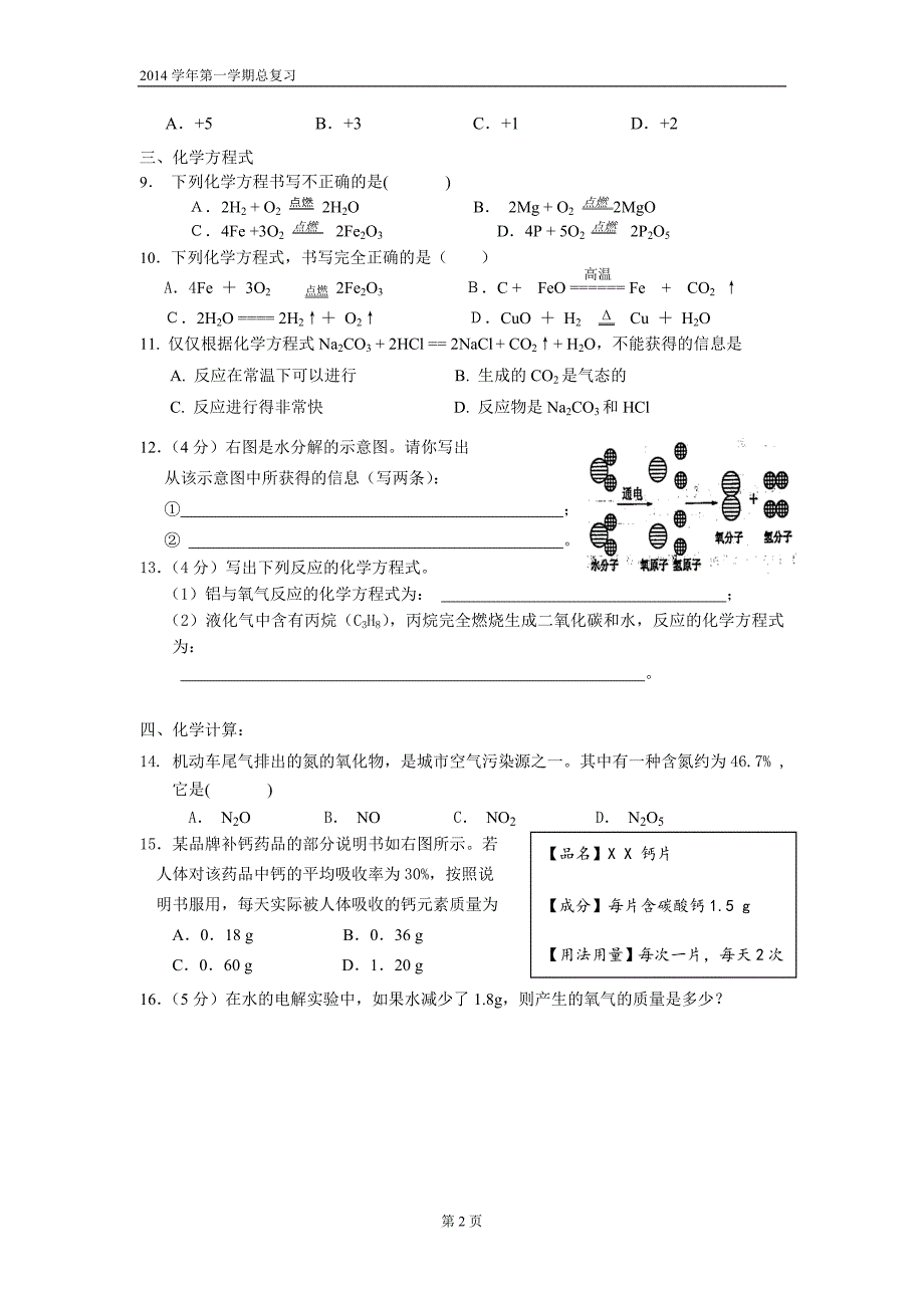 2化学用语、计算.doc_第2页