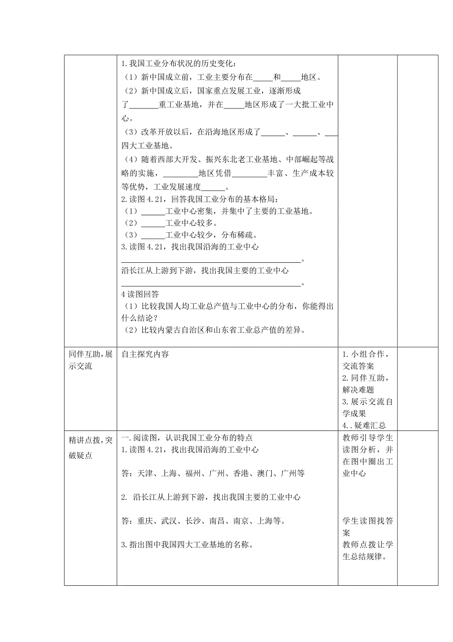 年八年级地理上册第四章第三节工业第1课时教案新人教版_第2页