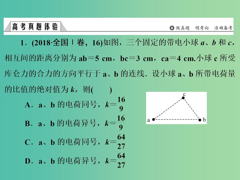 2019版高考物理二轮复习 专题一 力与运动 第1讲 力与共点力的平衡课件.ppt_第3页