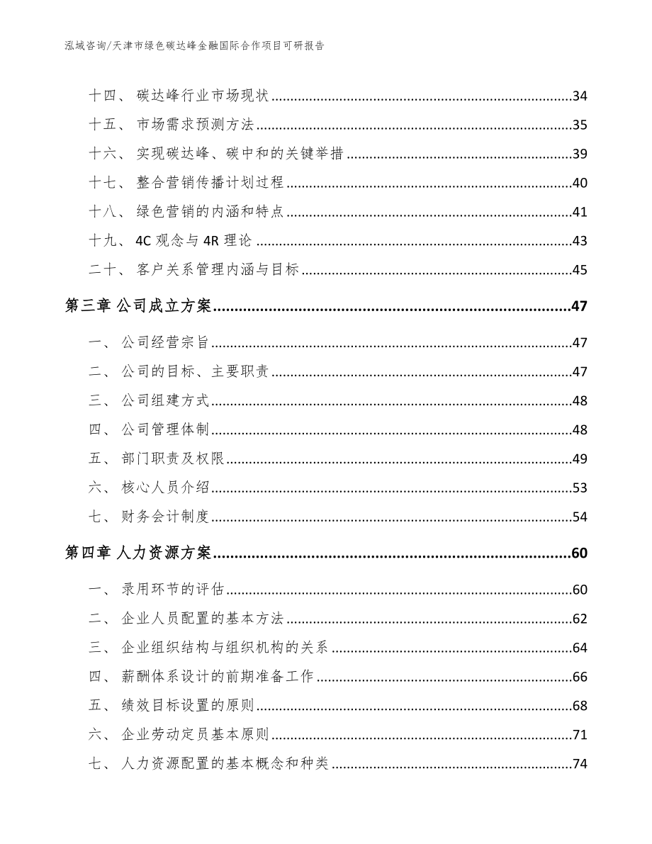 天津市绿色碳达峰金融国际合作项目可研报告参考范文_第3页