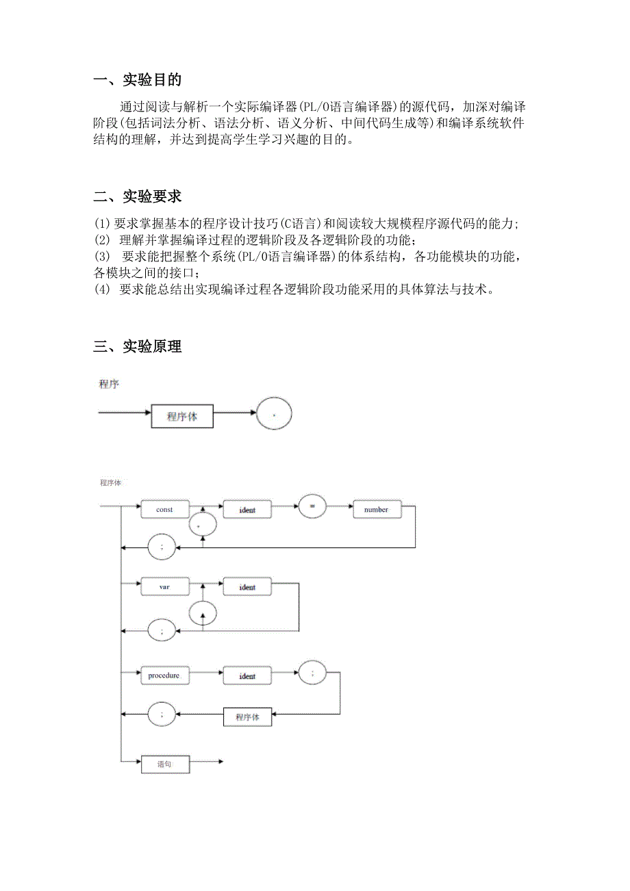 PL0+语言编译器分析实验_第2页