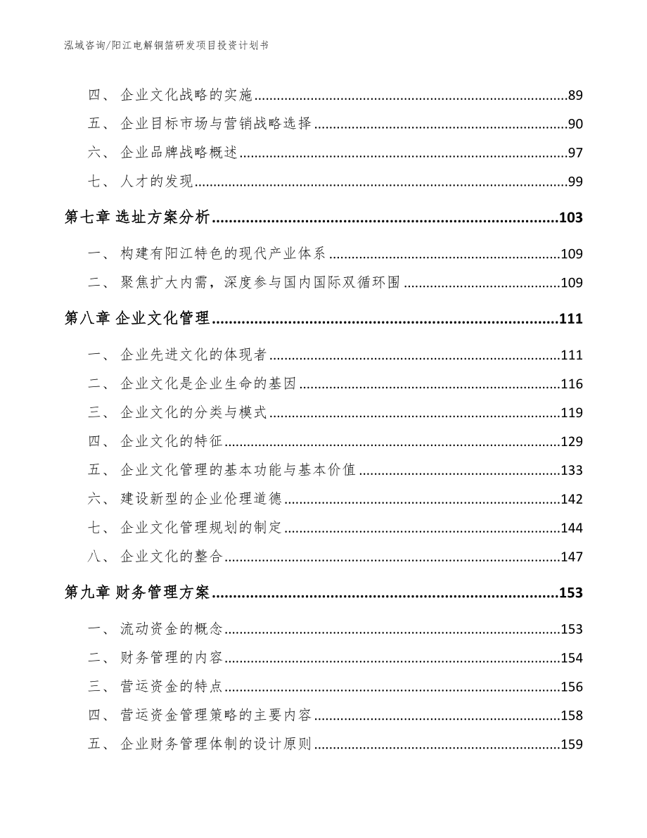 阳江电解铜箔研发项目投资计划书模板范文_第3页