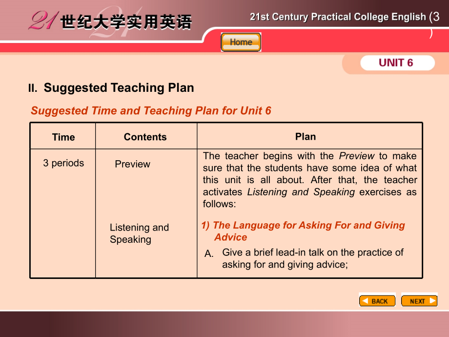 21世纪大学实用英语第三册第六单课件_第4页