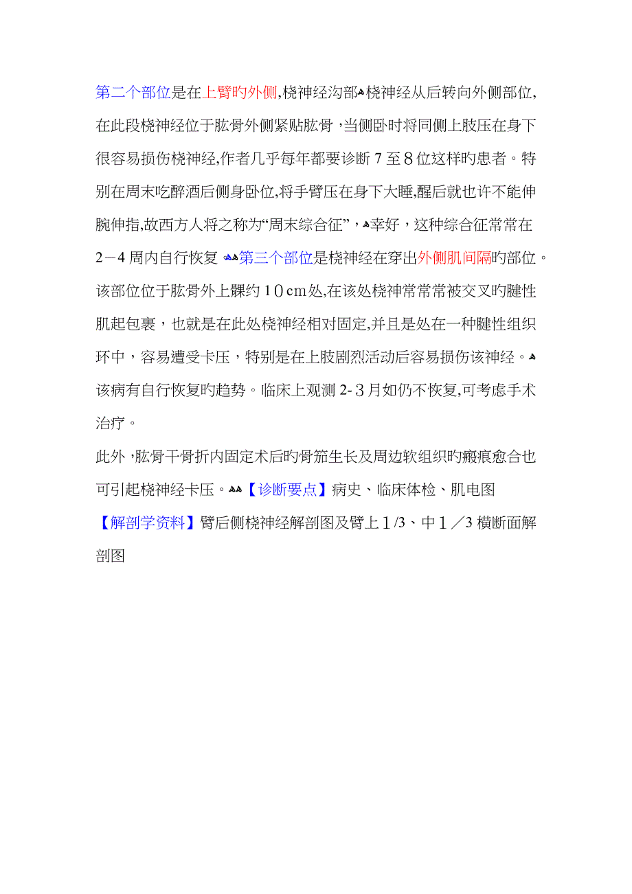 常见的桡神经卡压三个部位解剖及诊断_第2页