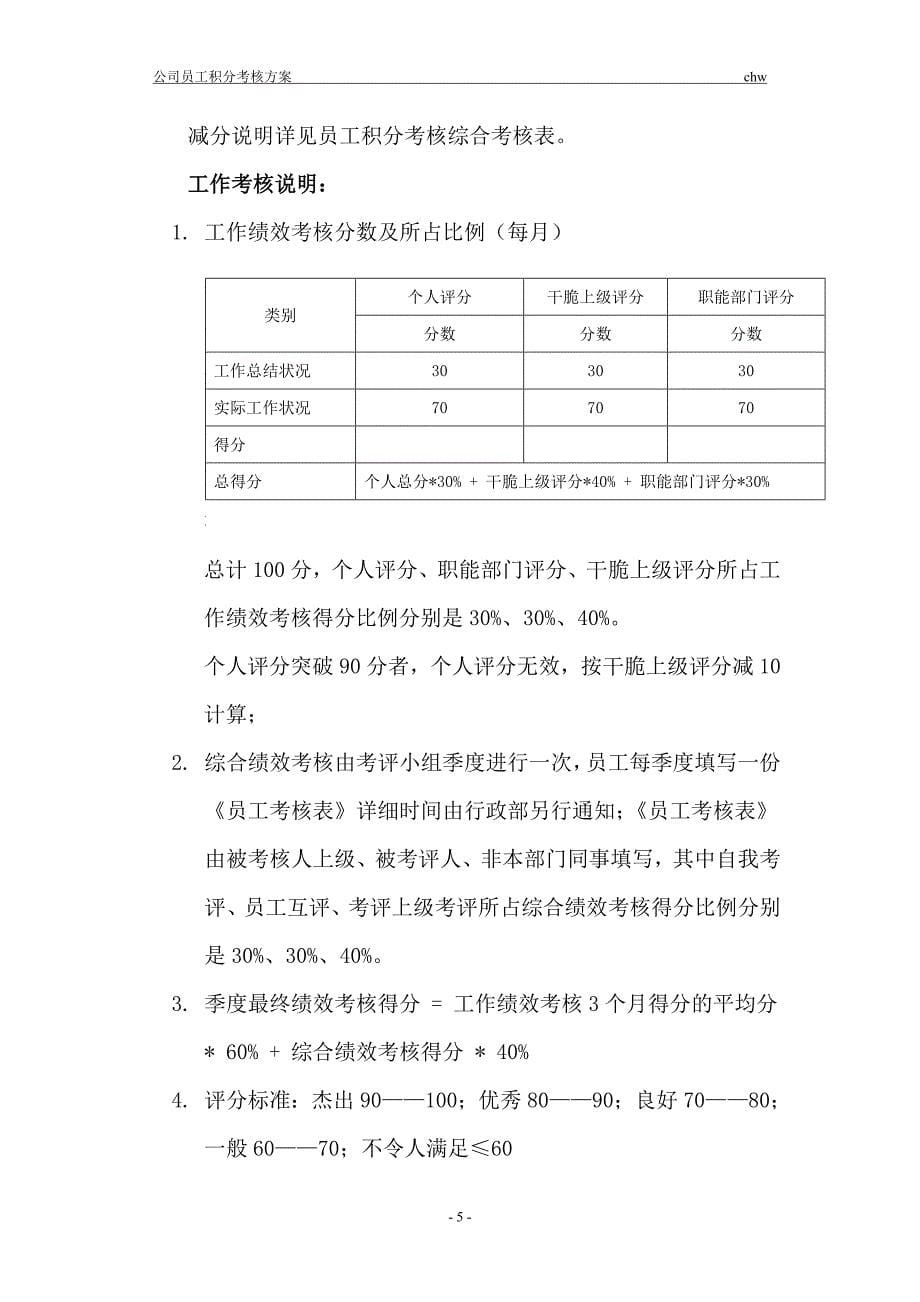 员工积分考核方案1_第5页