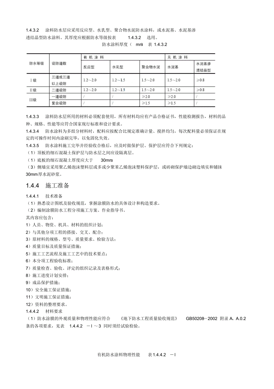 涂料防水工程施工工艺标准_第2页