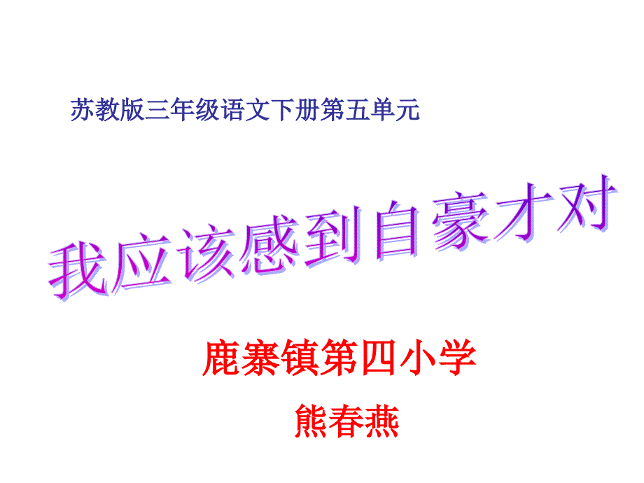 我应该感到自豪才对第二课时_第1页