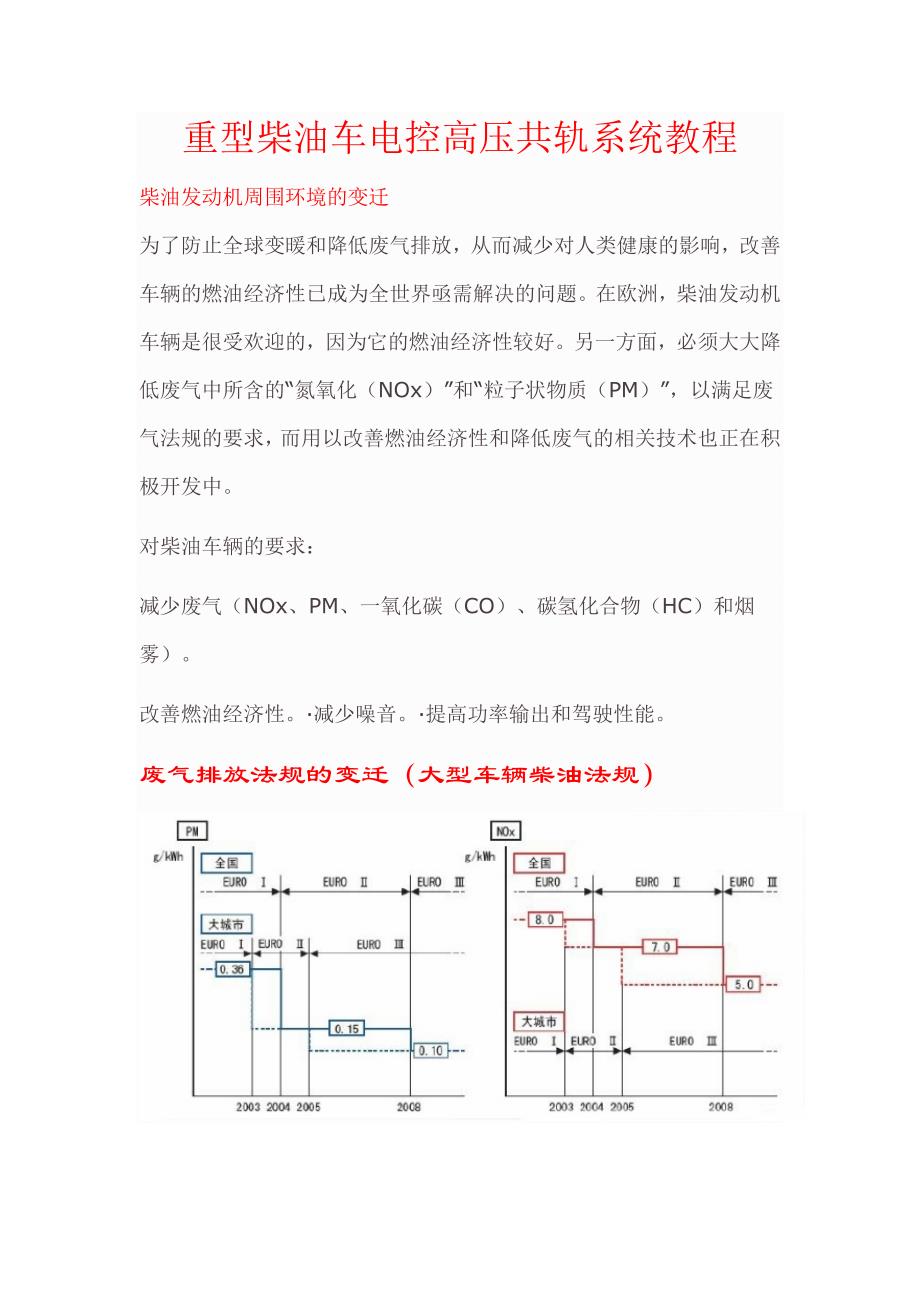 重型柴油车电控高压共轨系统教程_第1页
