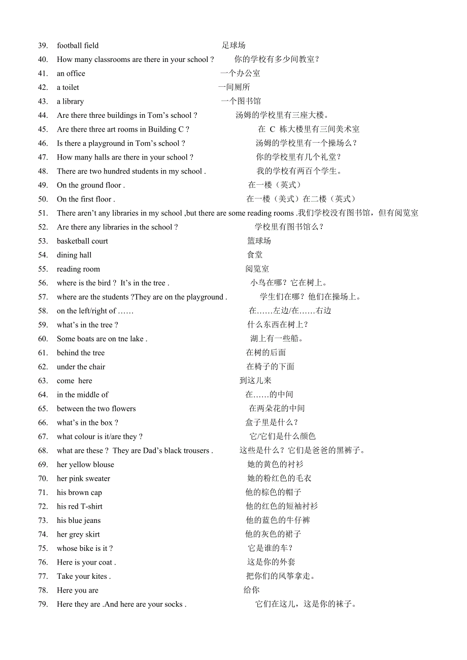 初中英语重点词汇句型汇总(新人教版)_第2页