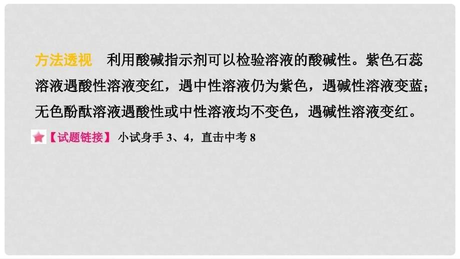 九年级化学下册 第八章 常见的酸、碱、盐 8.1 溶液的酸碱性同步课件 （新版）粤教版_第5页