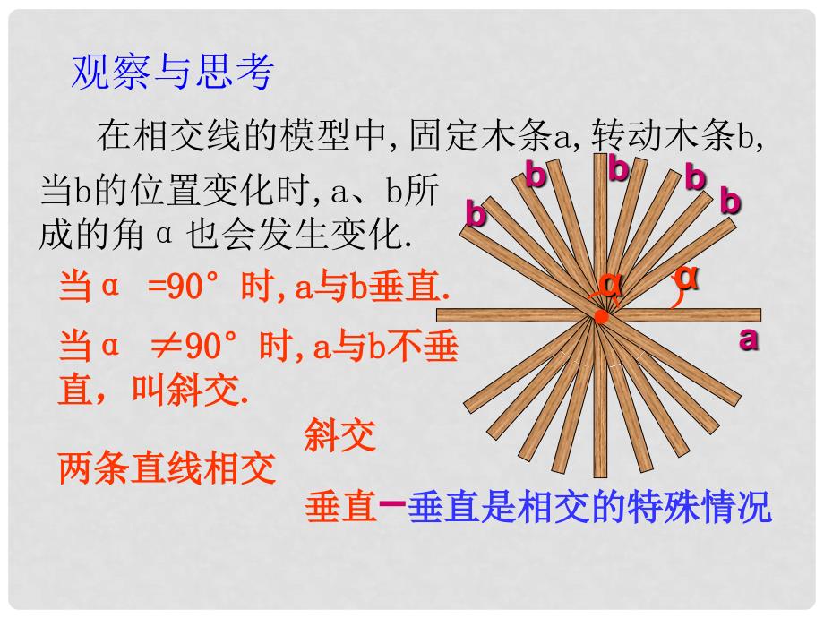 山东省诸城市桃林镇七年级数学下册 第5章 相交线与平行线 5.1 相交线 5.1.2 垂线（1）课件 （新版）新人教版_第3页