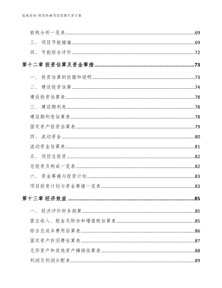 贵阳纯碱项目招商引资方案_范文模板_第4页