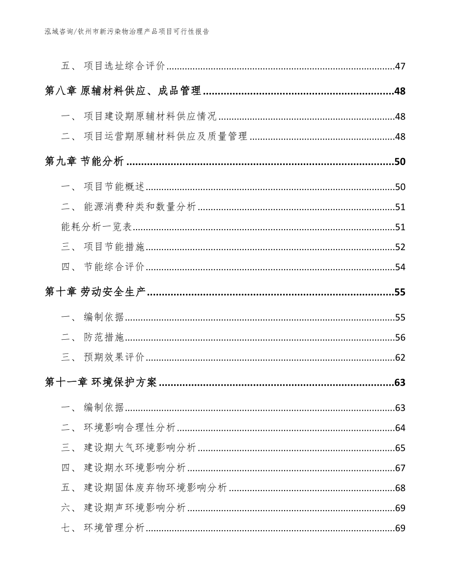 钦州市新污染物治理产品项目可行性报告_第4页