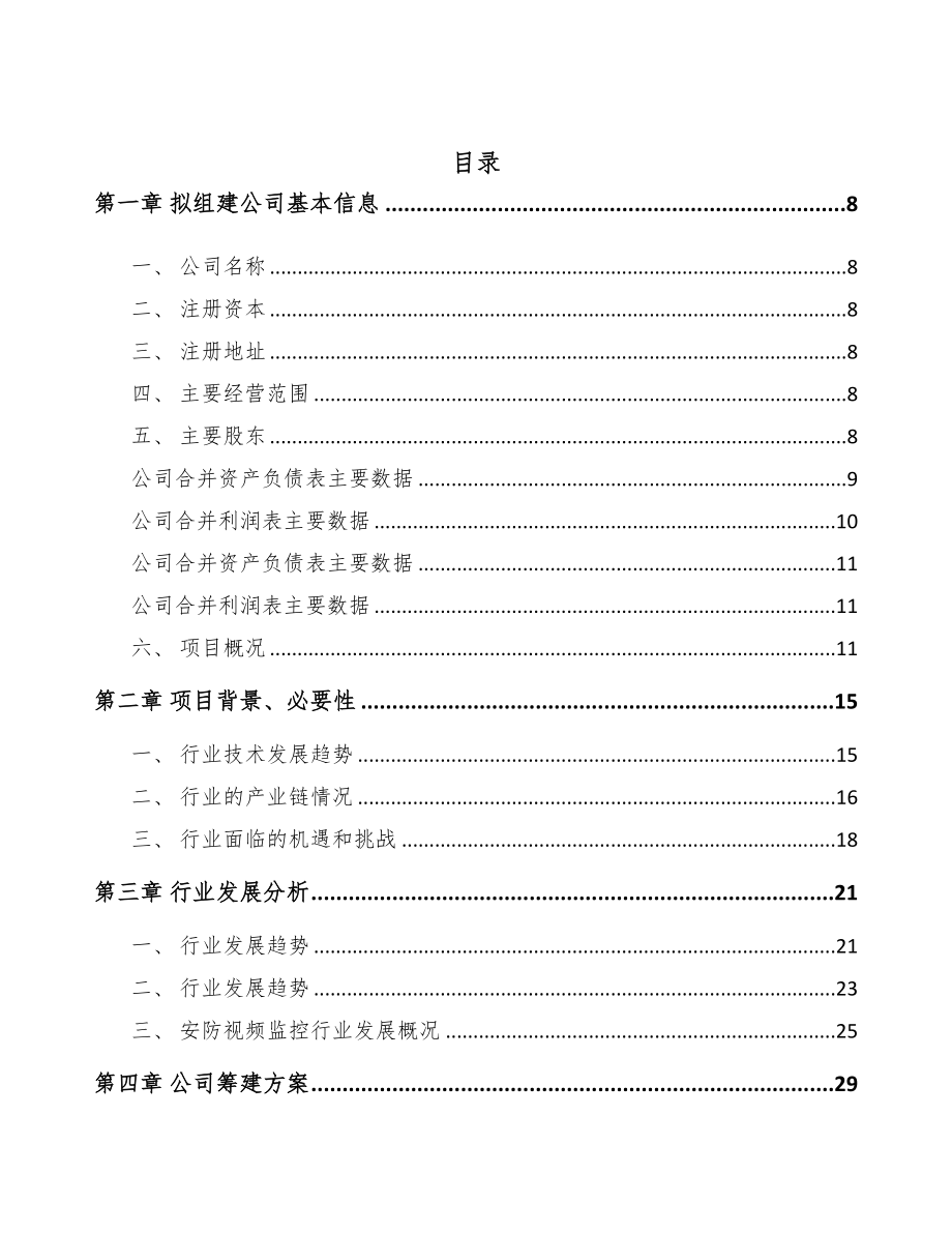 南昌关于成立摄像机公司可行性报告(DOC 81页)_第2页