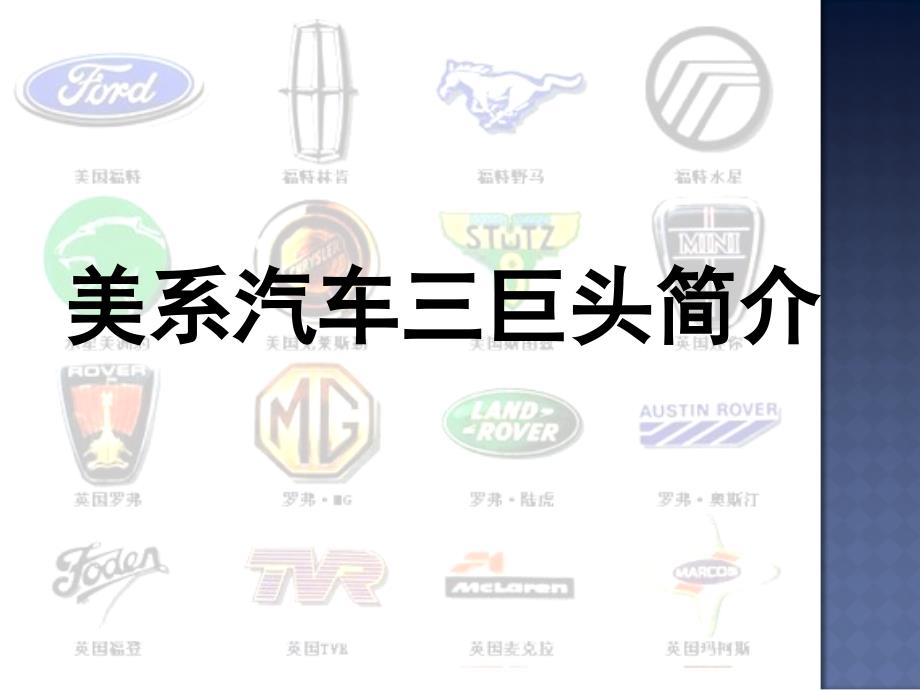 美系汽车三巨头简介_第1页