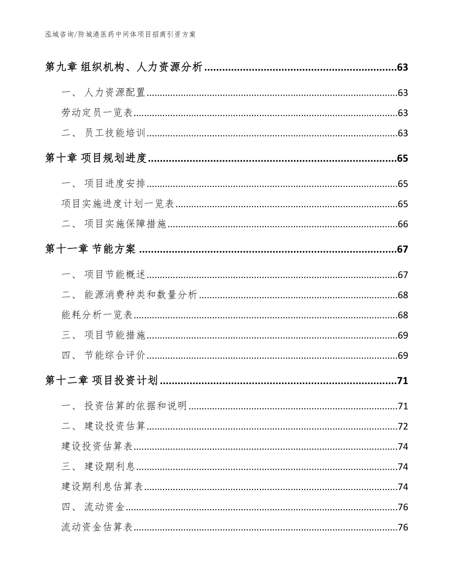 防城港医药中间体项目招商引资方案【模板范本】_第3页