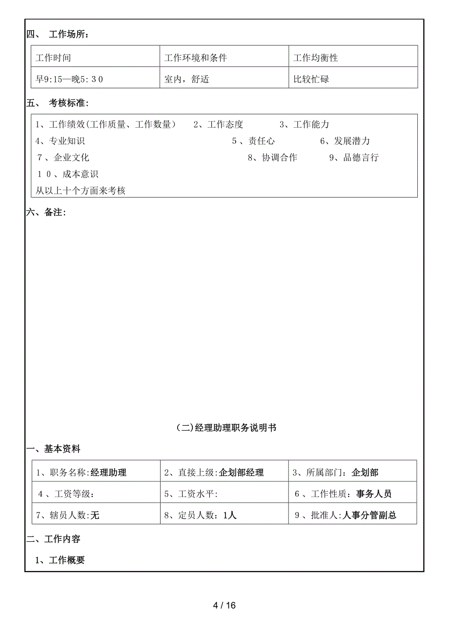 企划部人员岗位职责(同名18082)_第4页