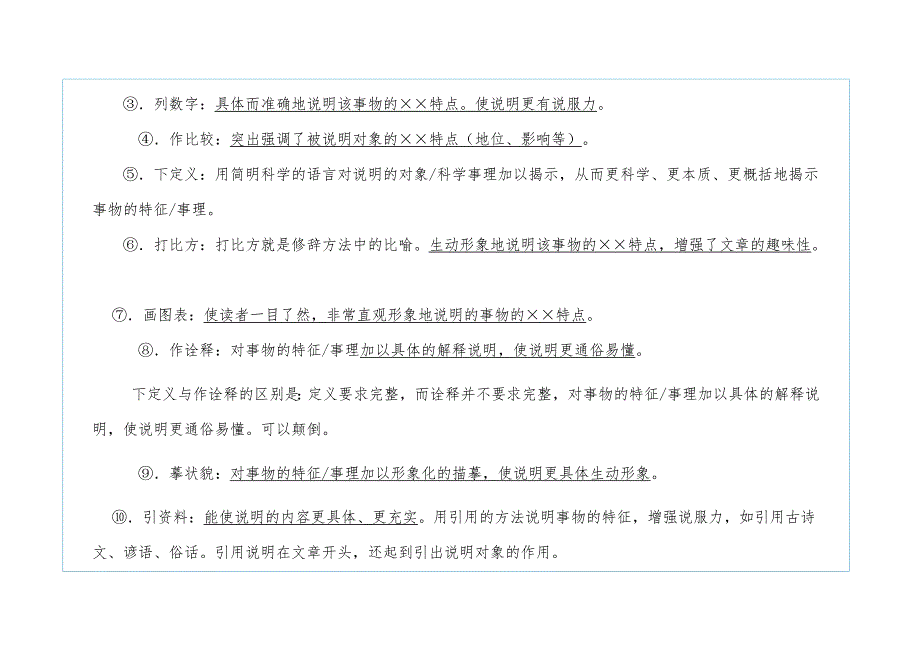 中考说明文阅读答题技巧_第2页