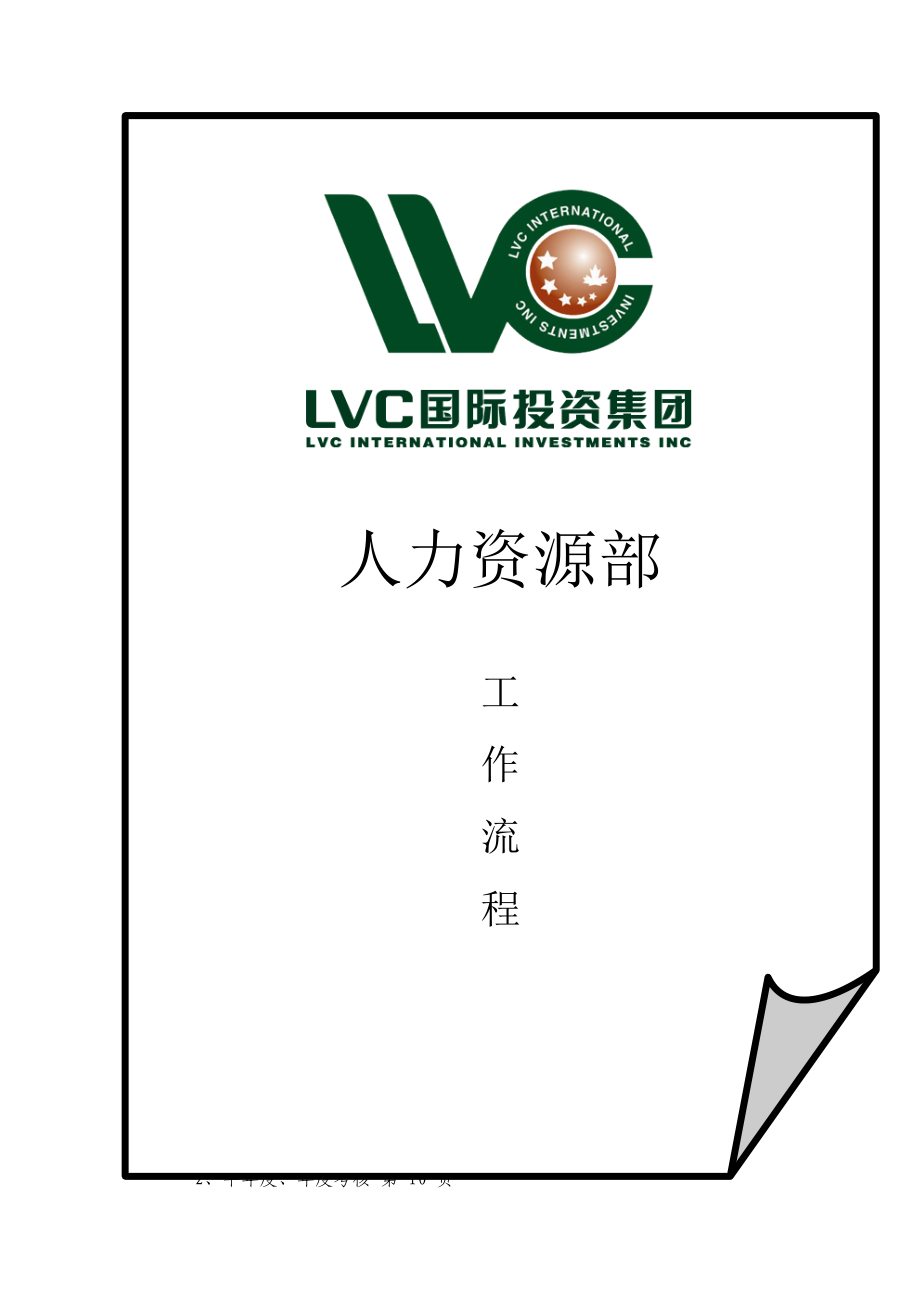上市集团人力资源管理标准手册LVC国际投资_第1页