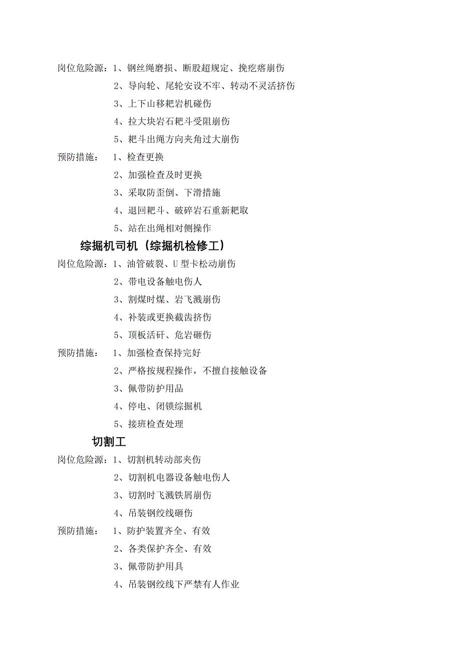 精品资料（2021-2022年收藏）煤矿各系统岗位危险源辩识及预防[1]概况_第3页