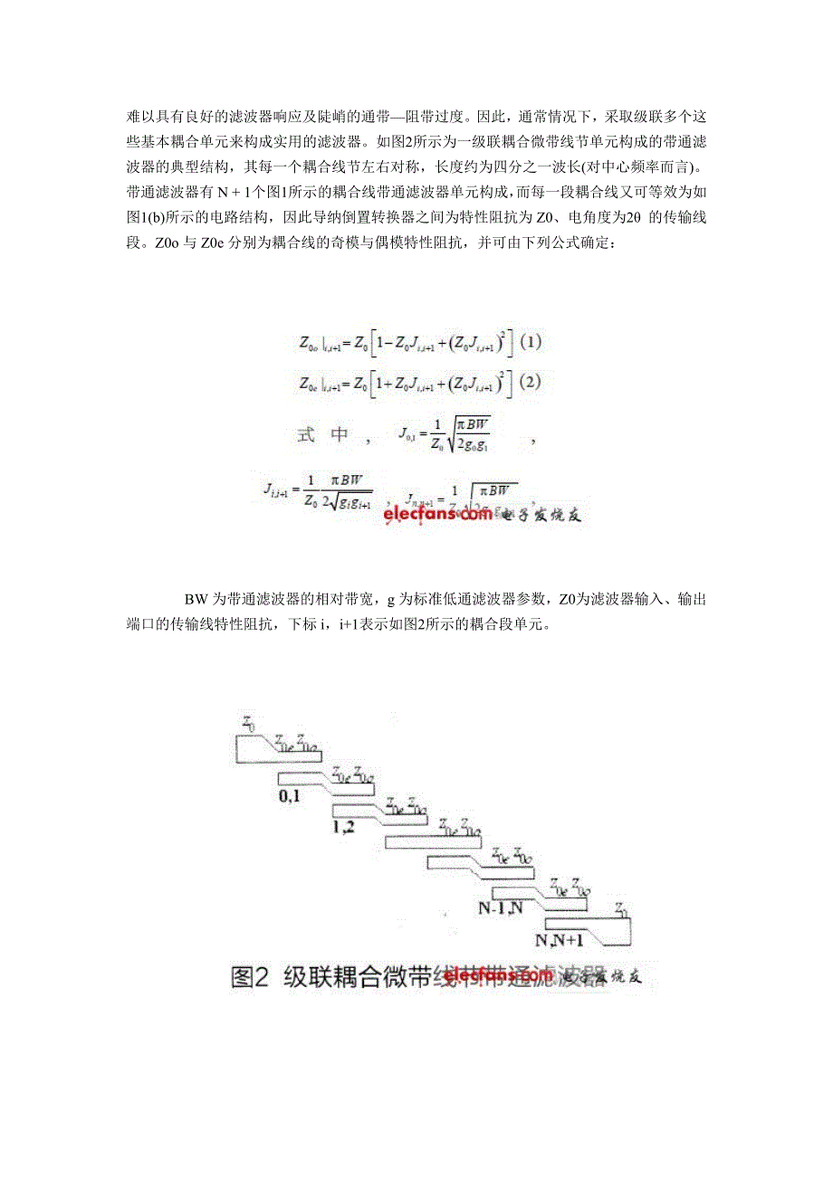 基于微波电路仿真软件的平行耦合微带线滤波器.doc_第2页