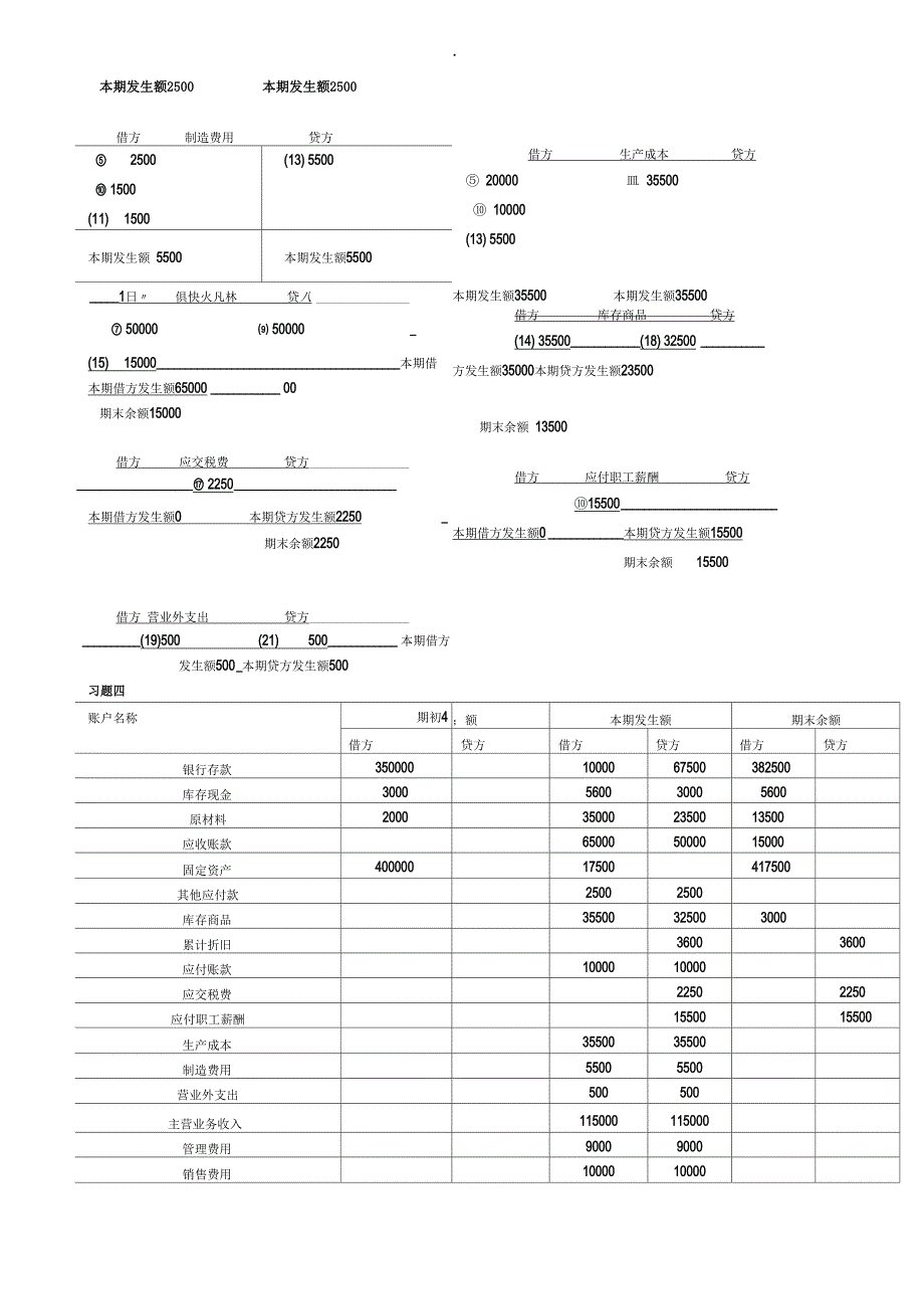 2017年电大基础会计形成性考核册答案3_第2页