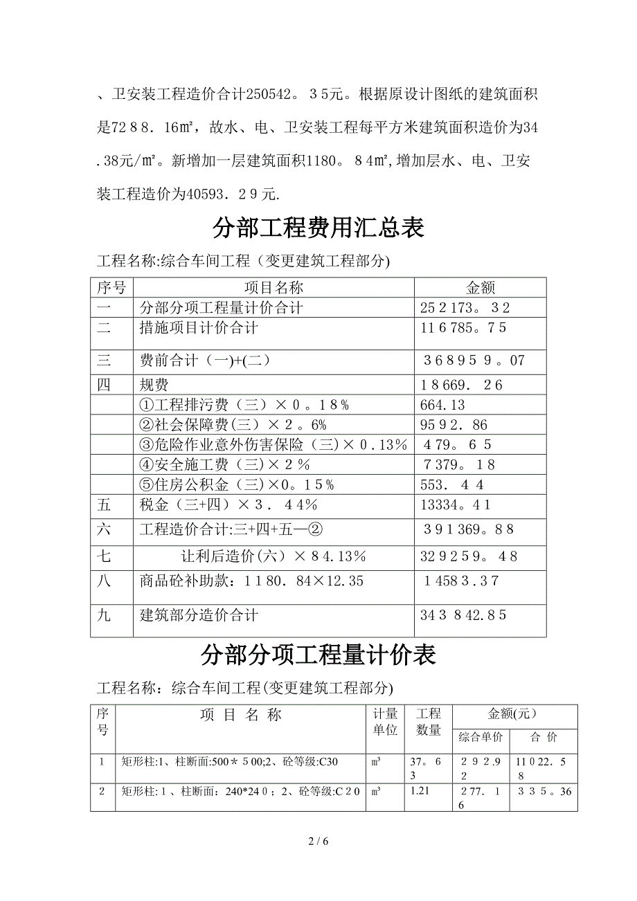 工程竣工结算书_第2页