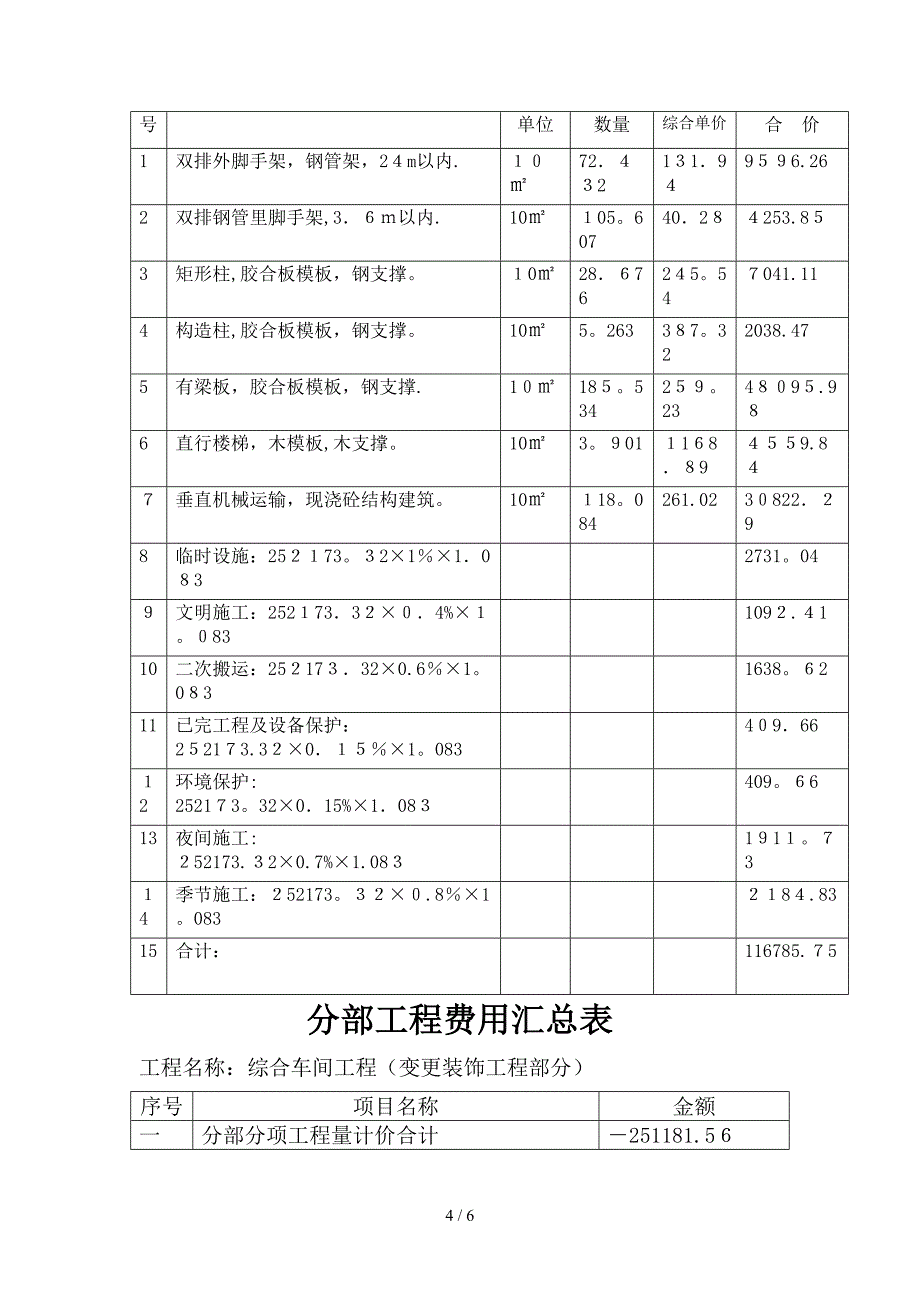 工程竣工结算书_第4页