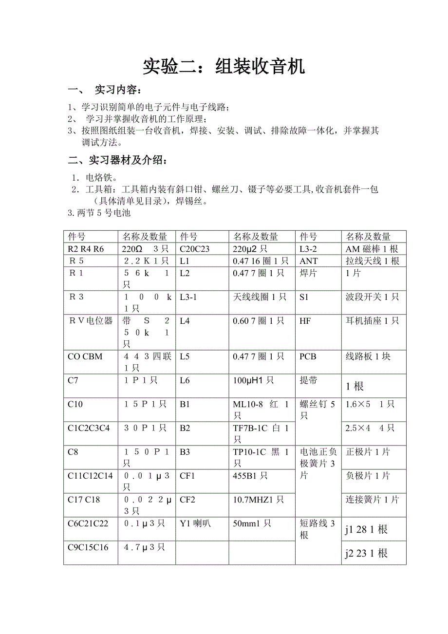 电装实习报告收音机_第4页