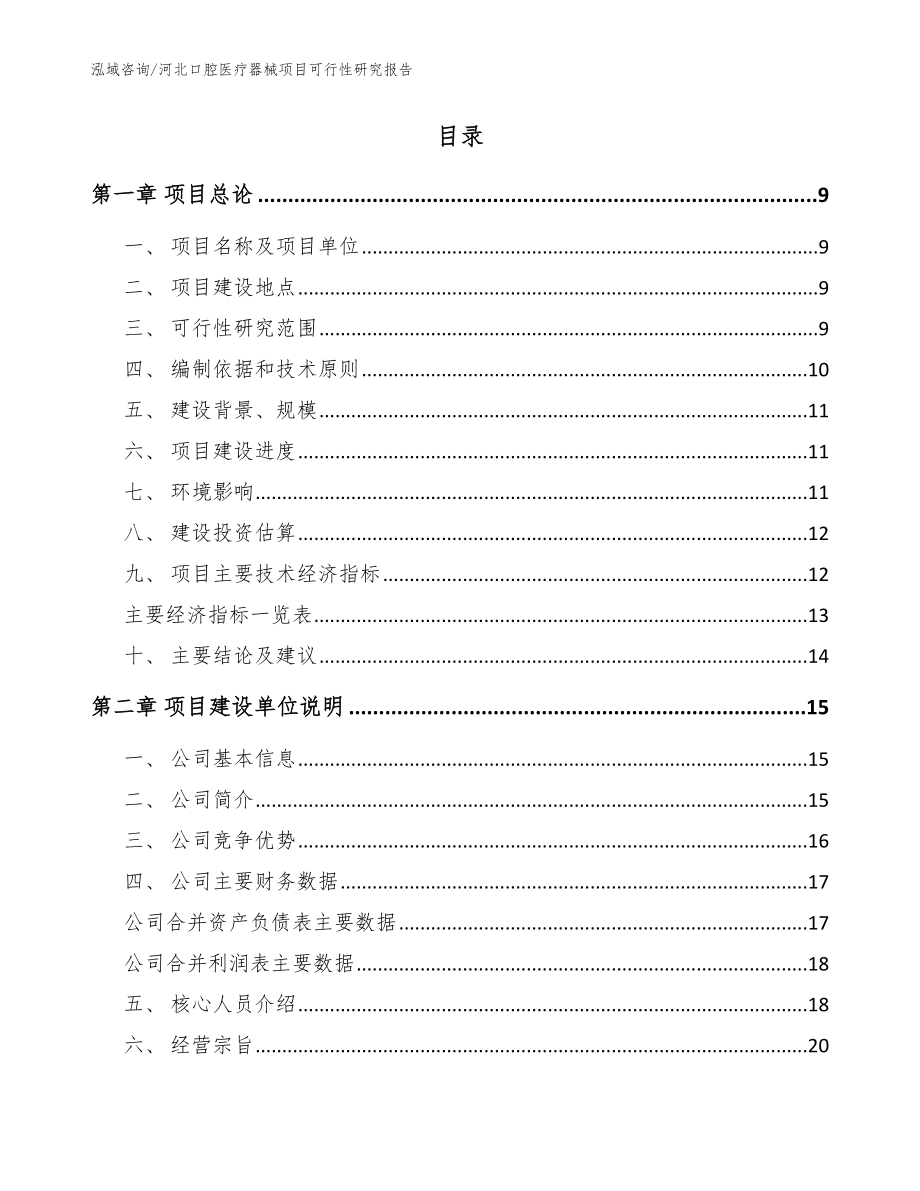 河北口腔医疗器械项目可行性研究报告模板范本_第2页