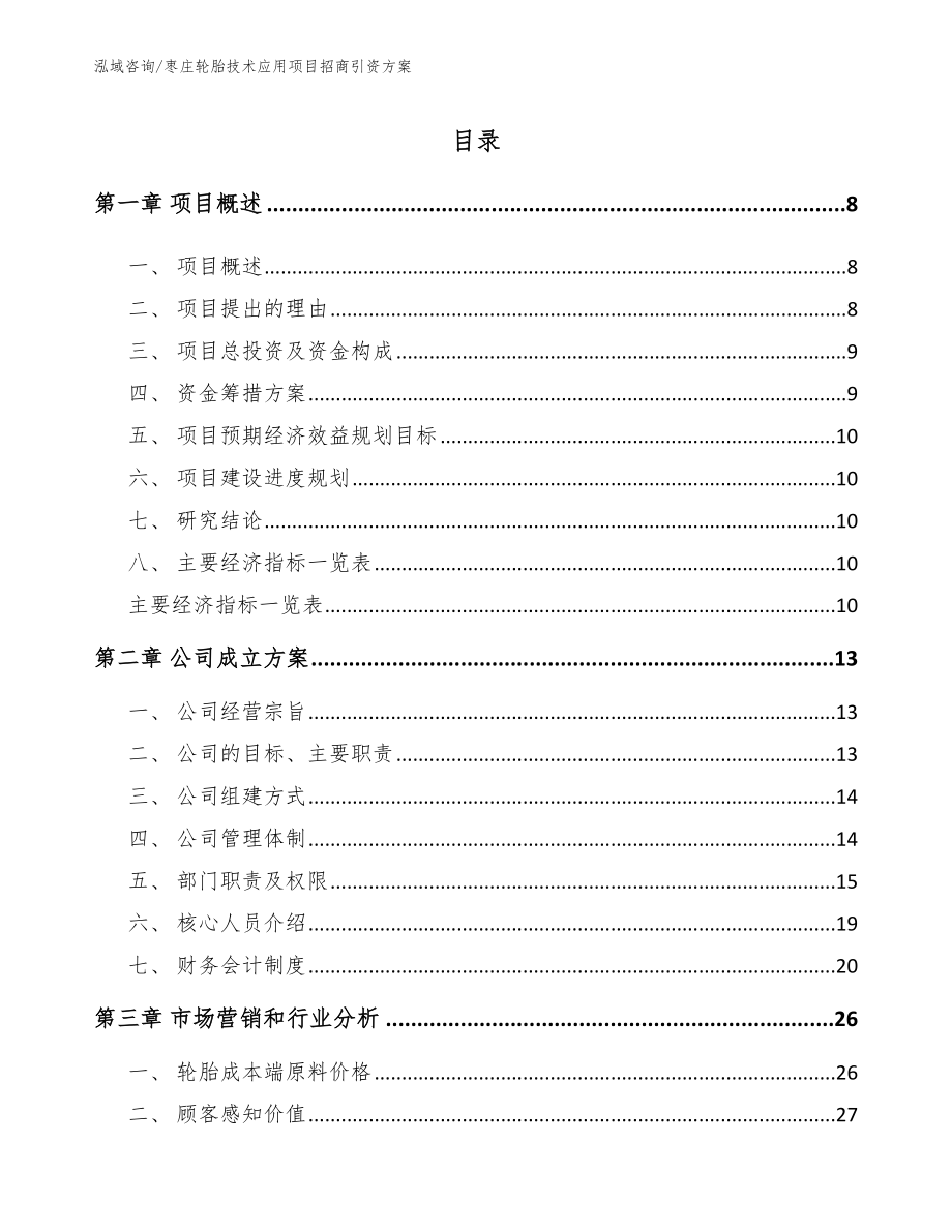 枣庄轮胎技术应用项目招商引资方案_第2页