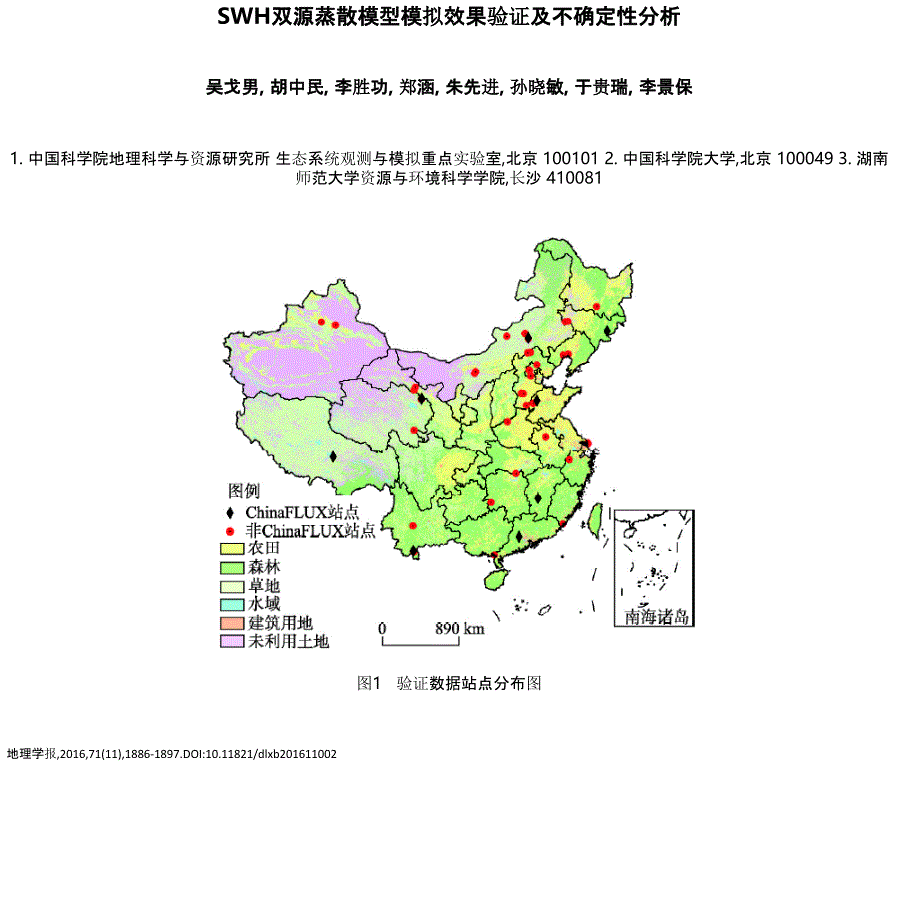 SWH双源蒸散模型模拟效果验证及不确定性分析_第1页