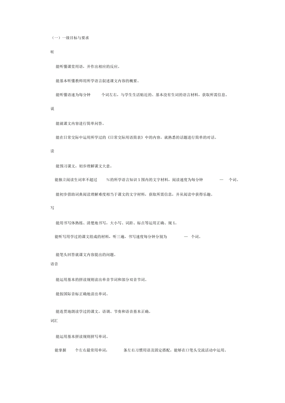 初中英语教学大纲_1_第2页