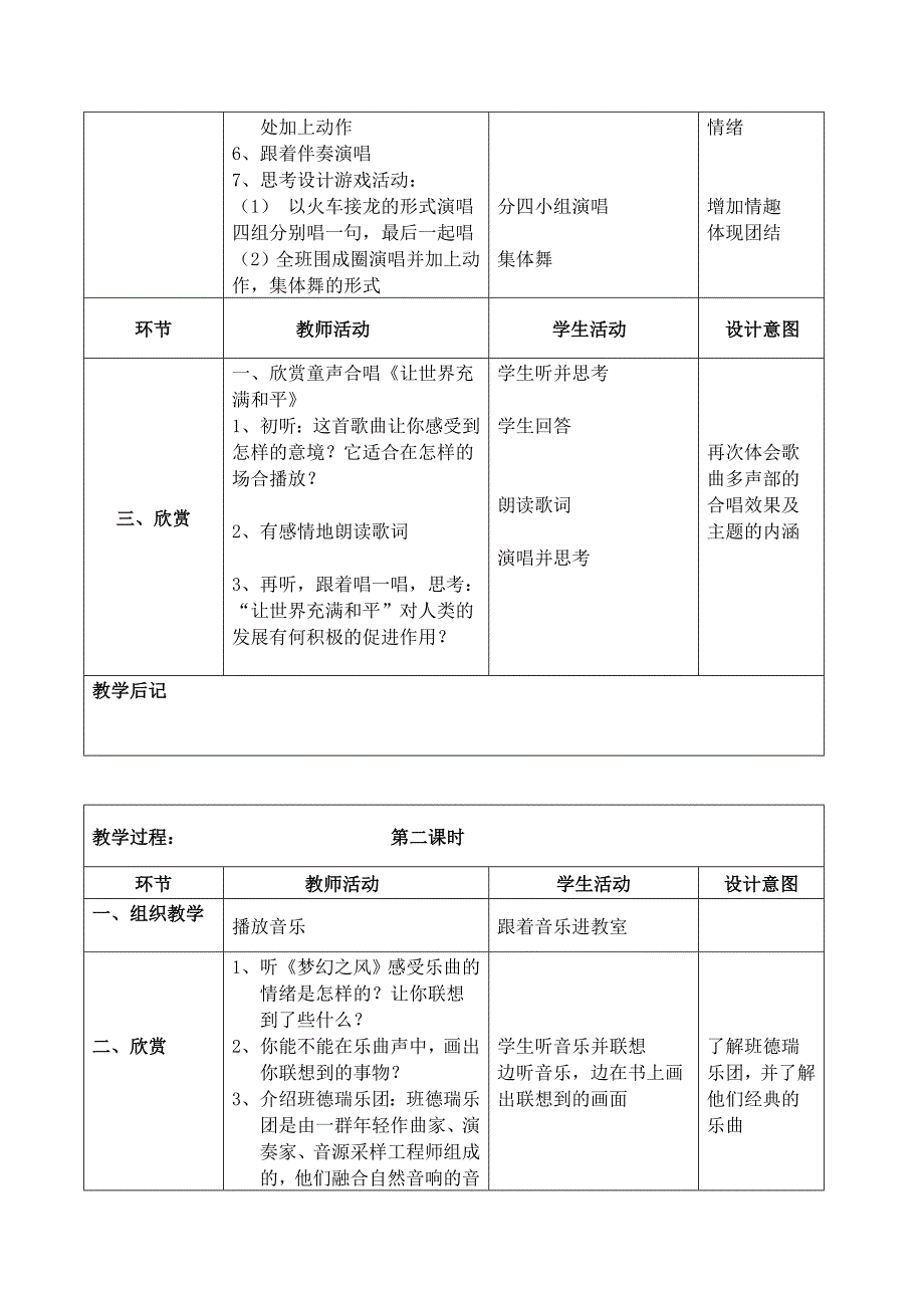 小学音乐教案1_第2页