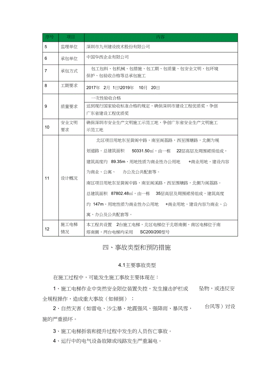 施工电梯使用安全生产应急预案【完整版】_第4页