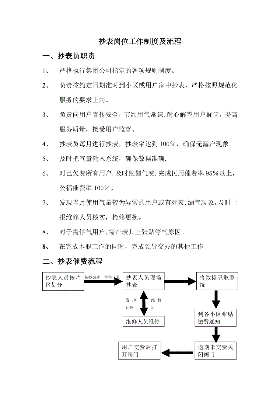 天然气抄表工作流程_第1页