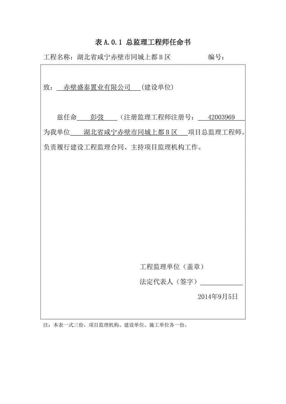 开工令、总监理工程师任命书_第5页