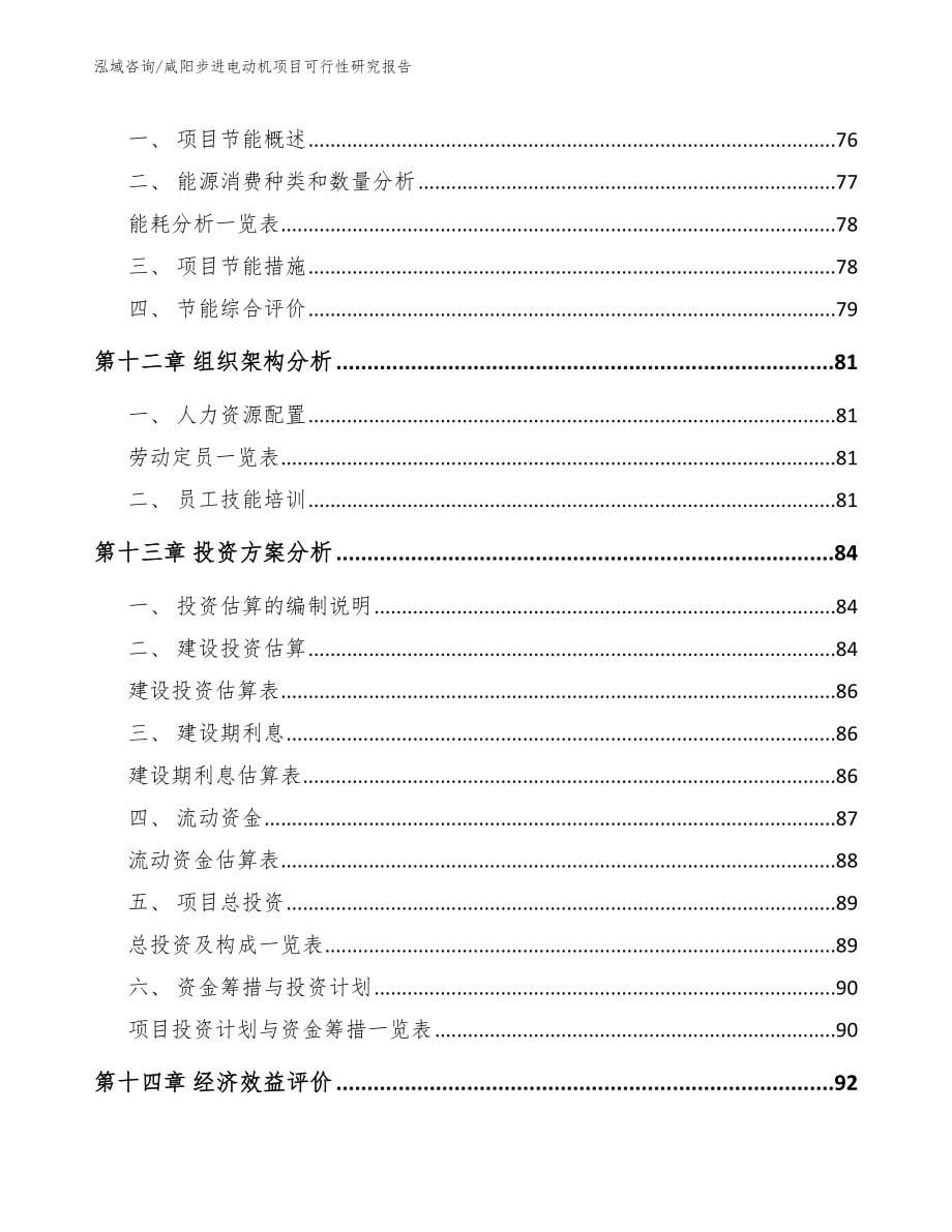 咸阳步进电动机项目可行性研究报告_第5页