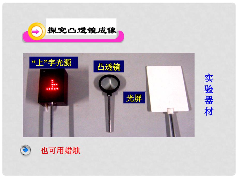 八年级物理下册 6.2 探究—凸透镜成像教学课件 北师大版_第4页