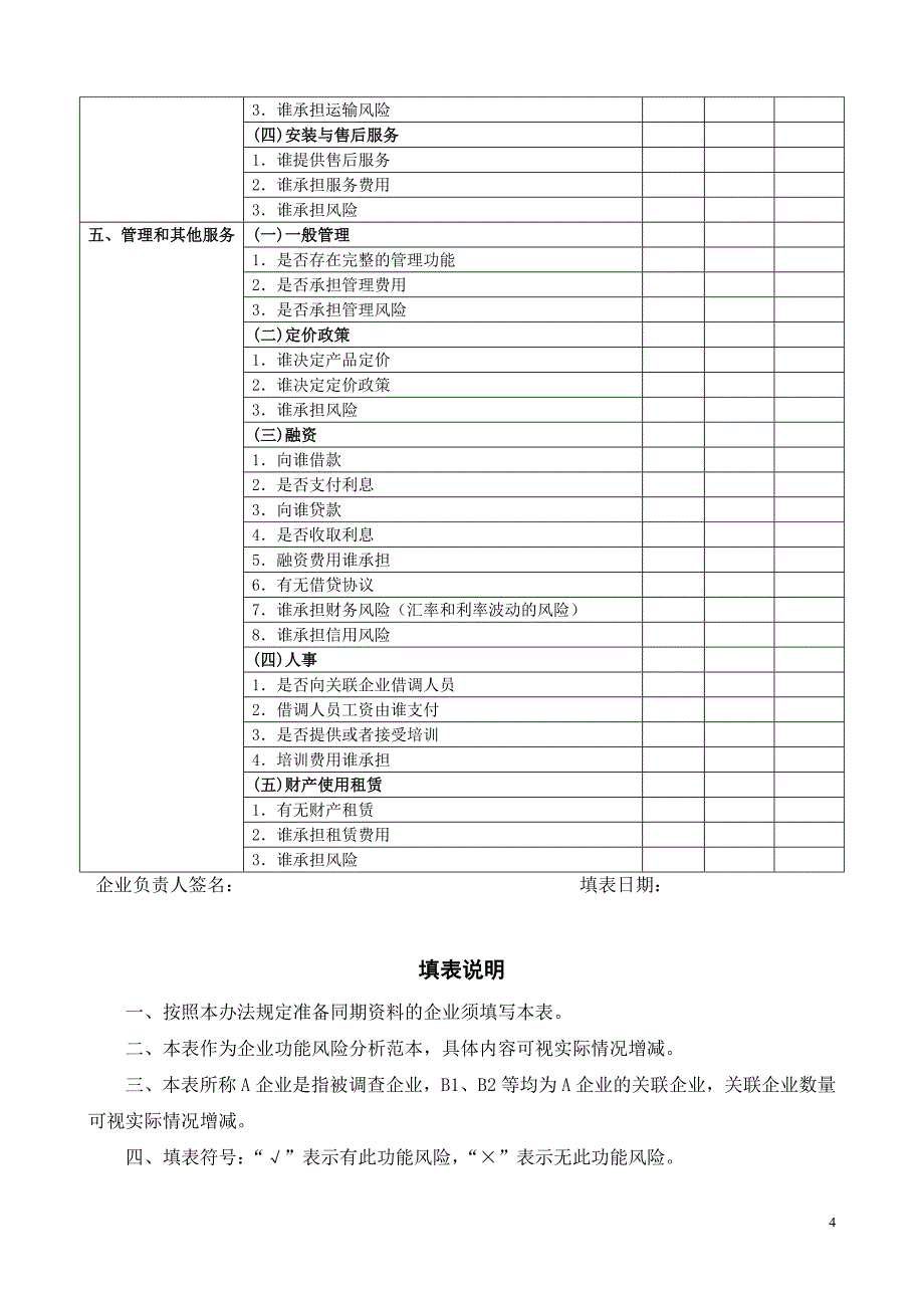 《特别纳税调整实施办法（试行）》表证单书-年度关联业务往_第4页