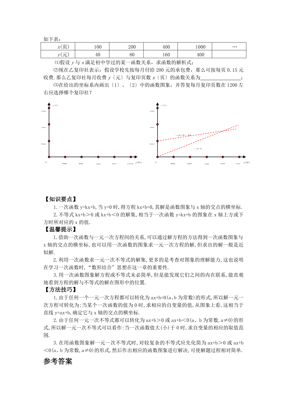 12.3一次函数与一次方程一次不等式专题训练及答案_第2页