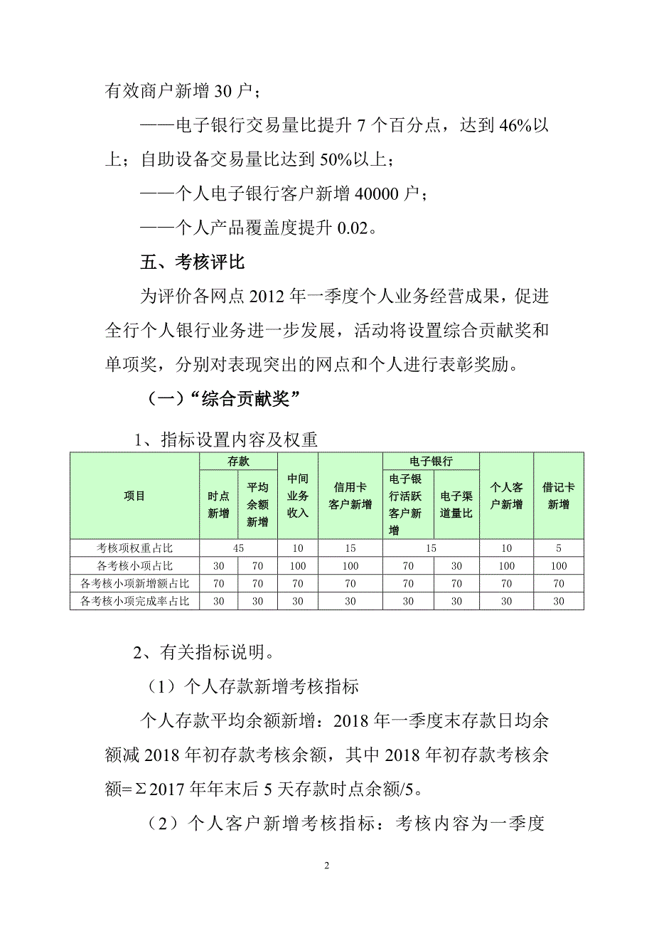 银行个人业务旺季营销活动方案_第2页