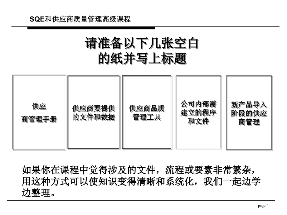 培训体系管理培训咨询辅导SQE和供应商质量管理高级课程_第4页