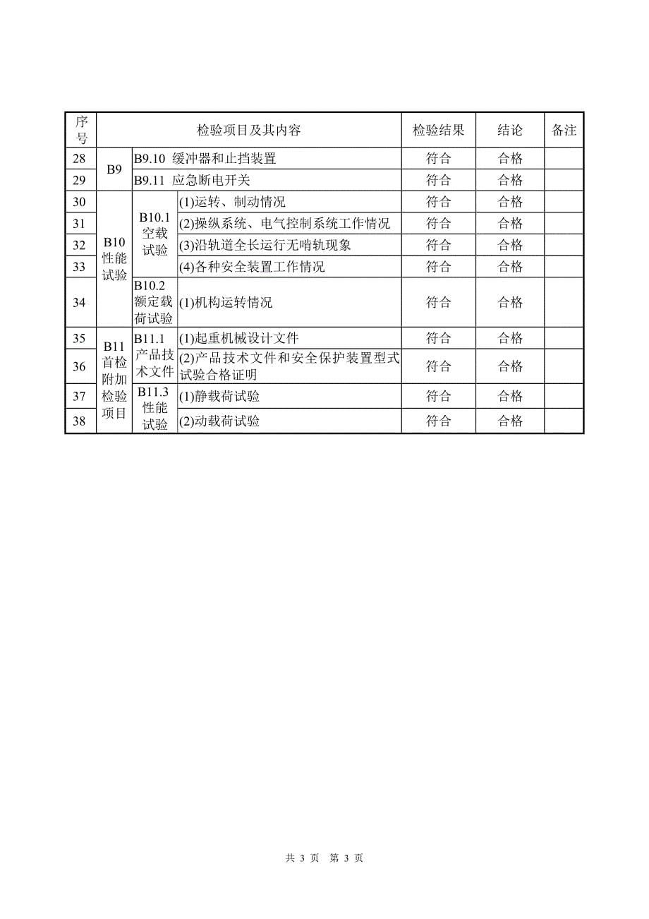 电动葫芦自检报告_第5页