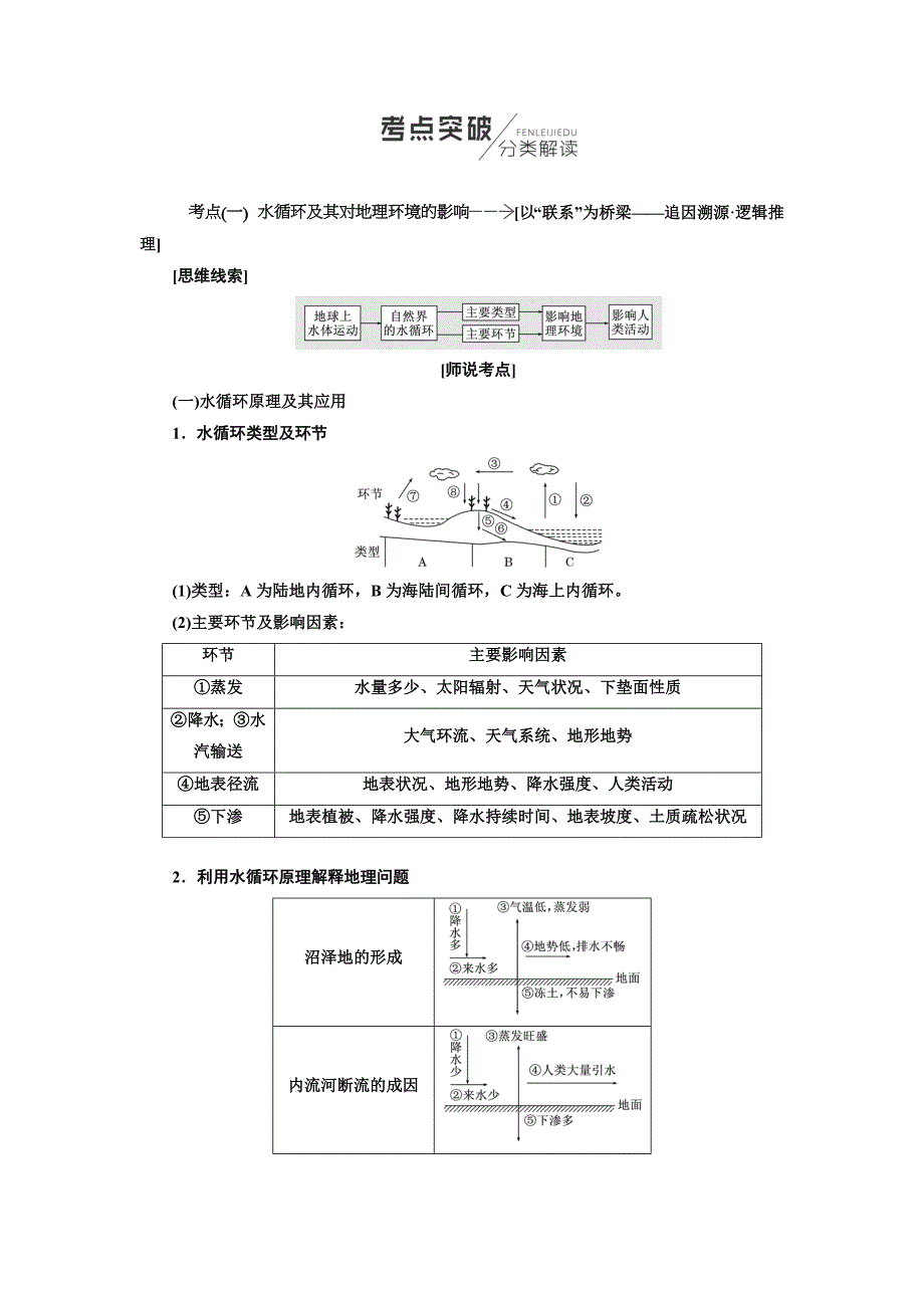 精品【人教版】高考地理教师用书：第3章地球上的水含答案_第3页